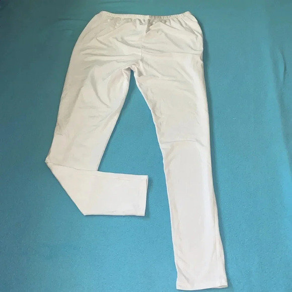 M&S London leggings soft stretchy elastic waistband white NEW size 14 long - Picture 2 of 8